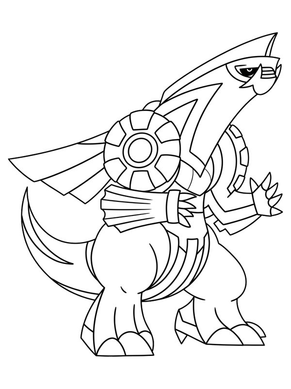 Palkia Pokemon kleurplaat