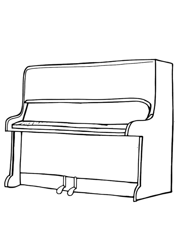 Piano Kleurplaat