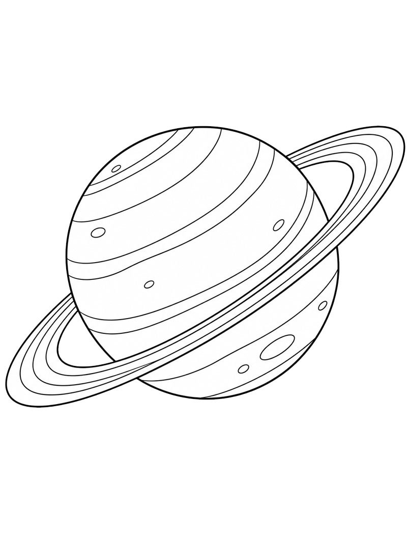Planeet Uranus kleurplaat Planeet Uranus kleurplaat