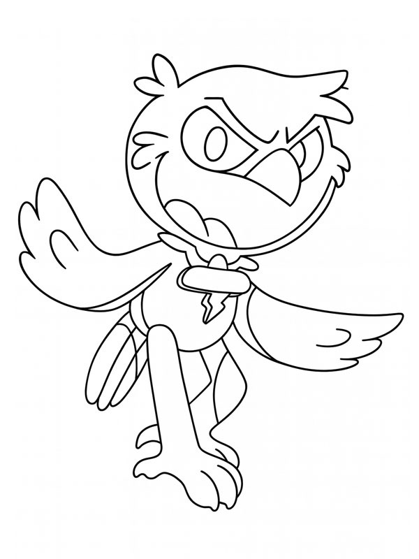 Poe Poppy Playtime kleurplaat Poe Poppy Playtime kleurplaat