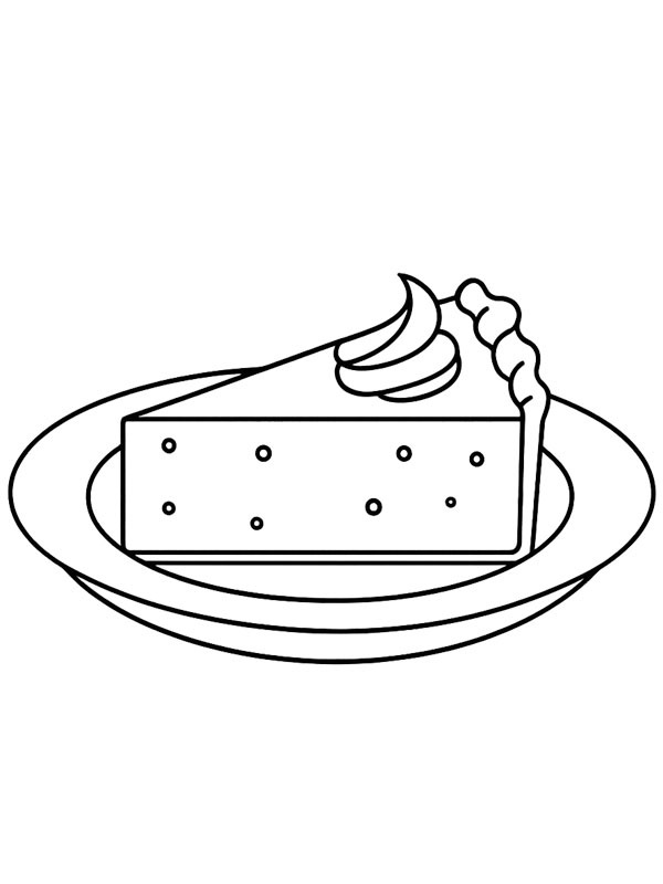 Pompoentaart kleurplaat