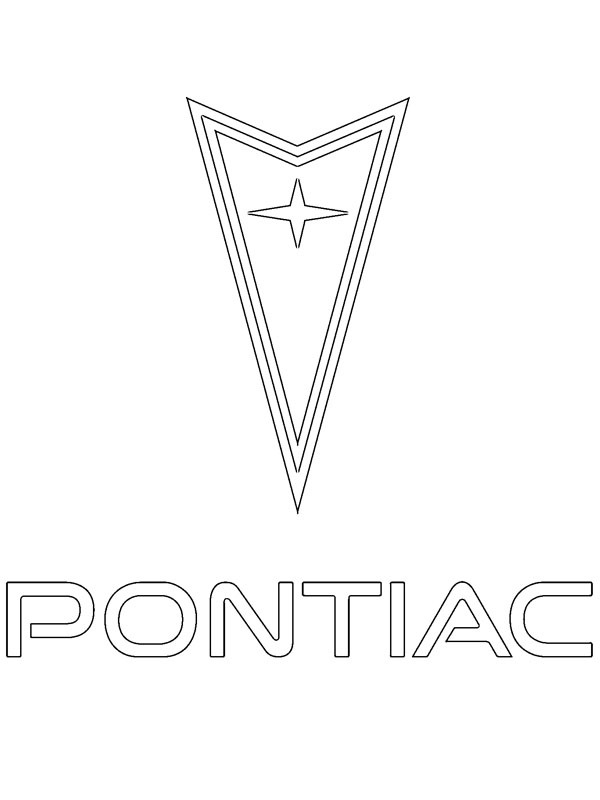 Pontiac logo Kleurplaat
