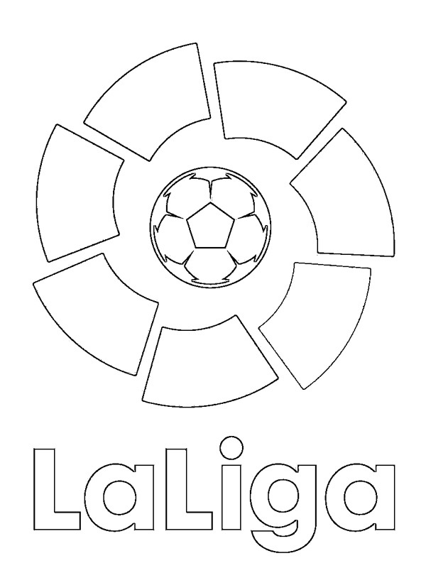 Logo Primera División (La Liga) Kleurplaat