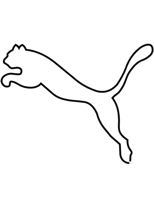 Puma logo Kleurplaat