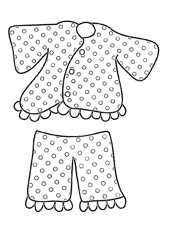 Pyjama Kleurplaat