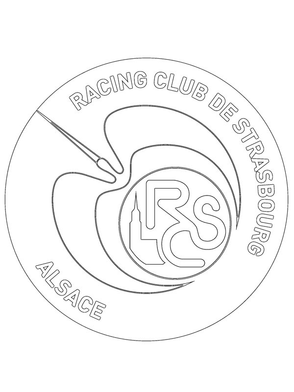 RC Strasbourg Kleurplaat