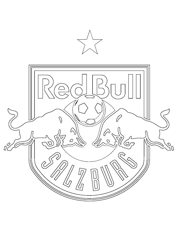 Red Bull Salzburg Kleurplaat