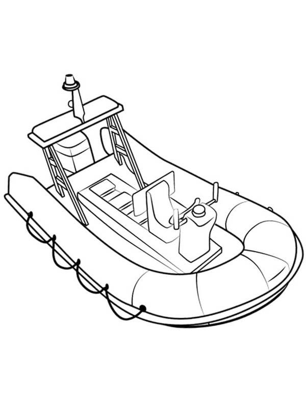Reddingsboot neptune Kleurplaat