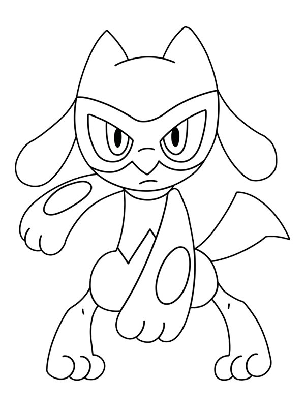 Riolu (Pokemon) kleurplaat