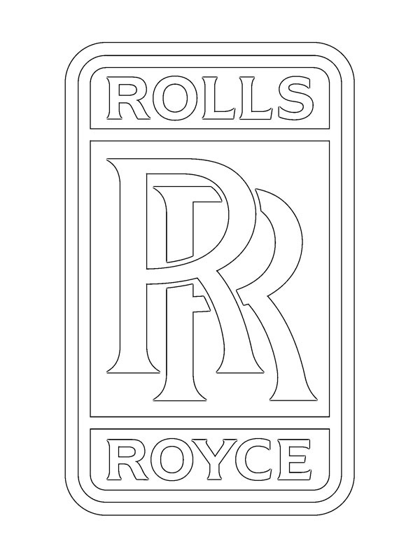 Rolls-Royce logo Kleurplaat