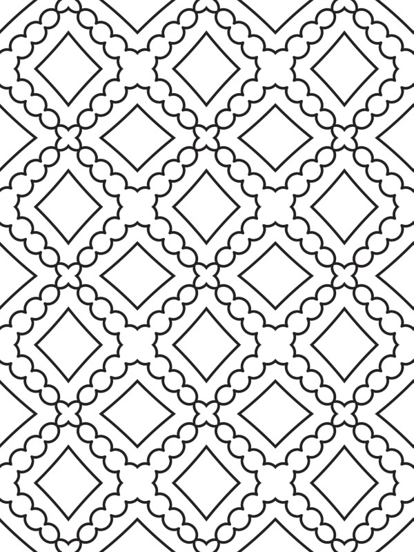 Ruit mandala Kleurplaat Ruit mandala Kleurplaat