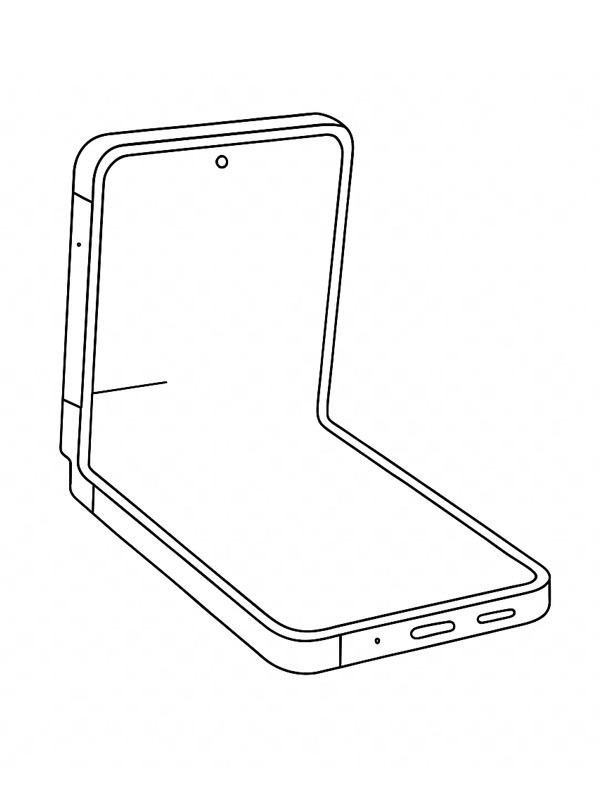 Samsung Galaxy Z Flip7 kleurplaat Samsung Galaxy Z Flip7 kleurplaat