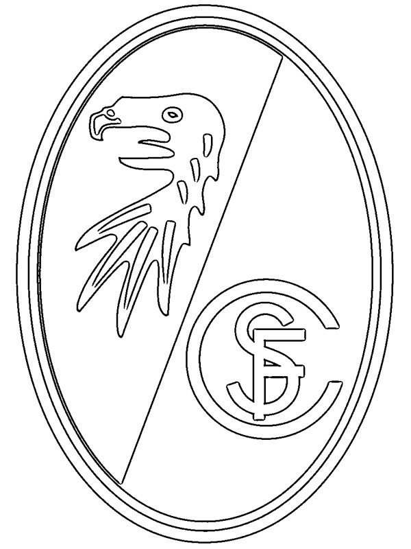 SC Freiburg Kleurplaat