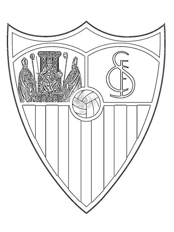 Sevilla FC kleurplaat Sevilla FC kleurplaat