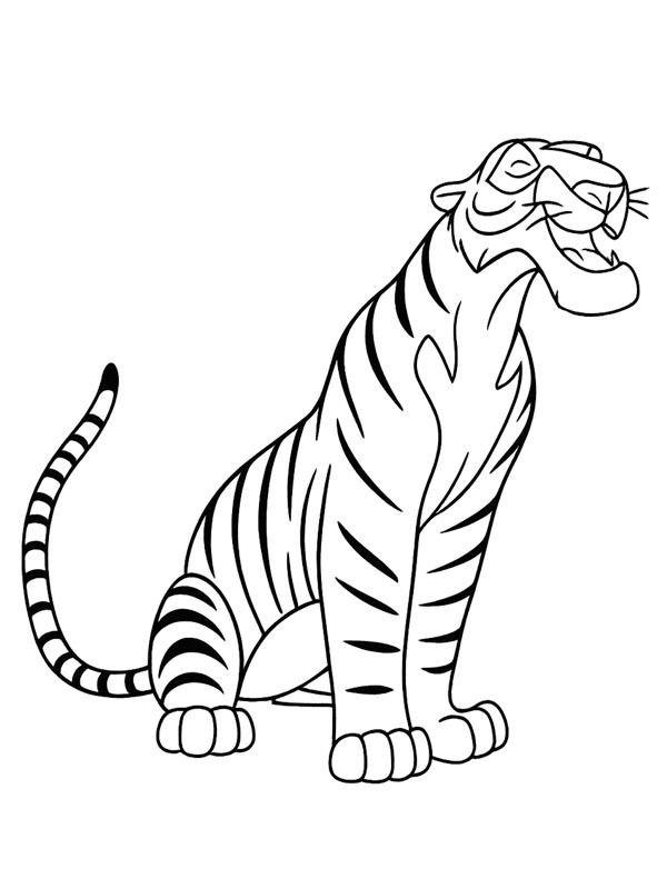 Shere Khan kleurplaat Shere Khan kleurplaat