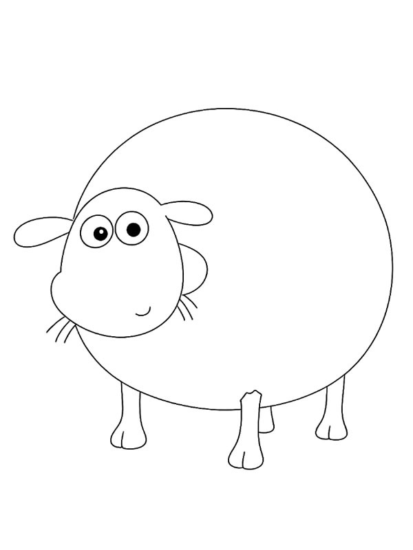Shirley (Shaun het Schaap) kleurplaat Shirley (Shaun het Schaap) kleurplaat