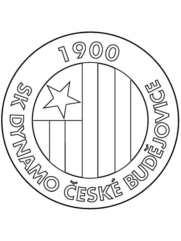 SK Dynamo České Budějovice kleurplaat SK Dynamo České Budějovice kleurplaat