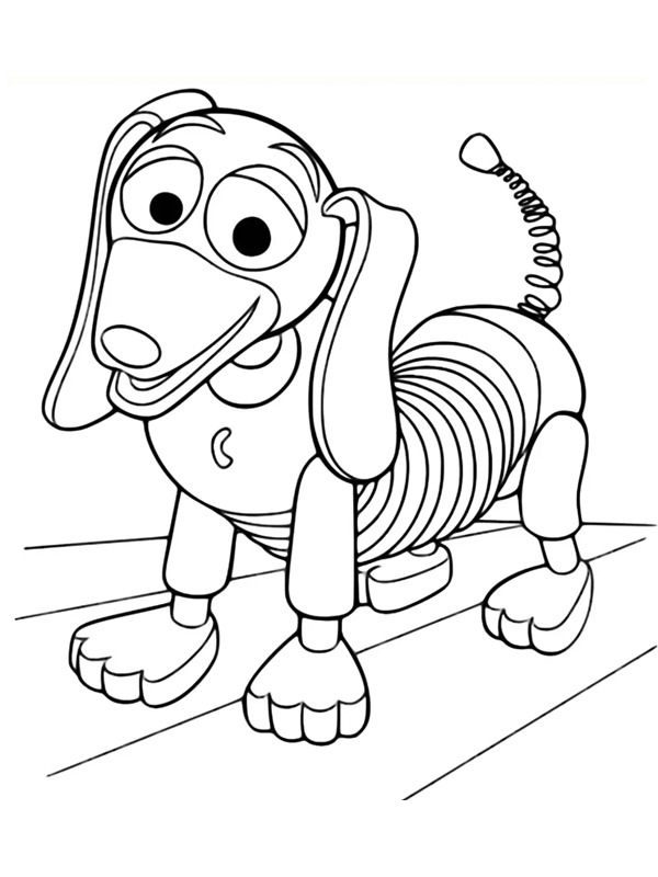 Slinky Dog Kleurplaat