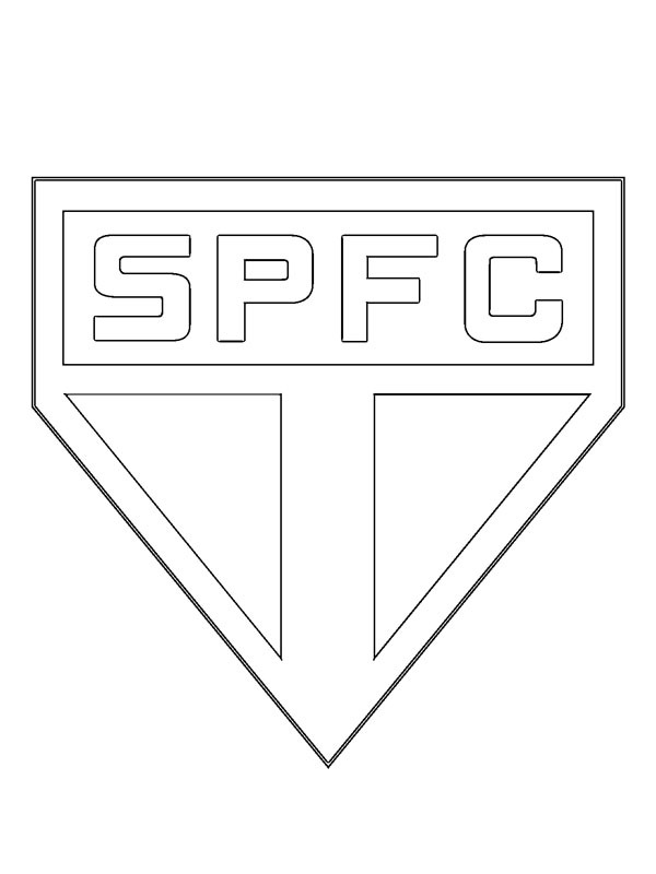 São Paulo FC kleurplaat São Paulo FC kleurplaat