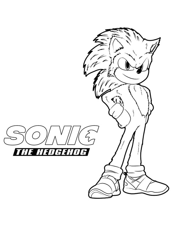 Sonic the Hedgehog Kleurplaat