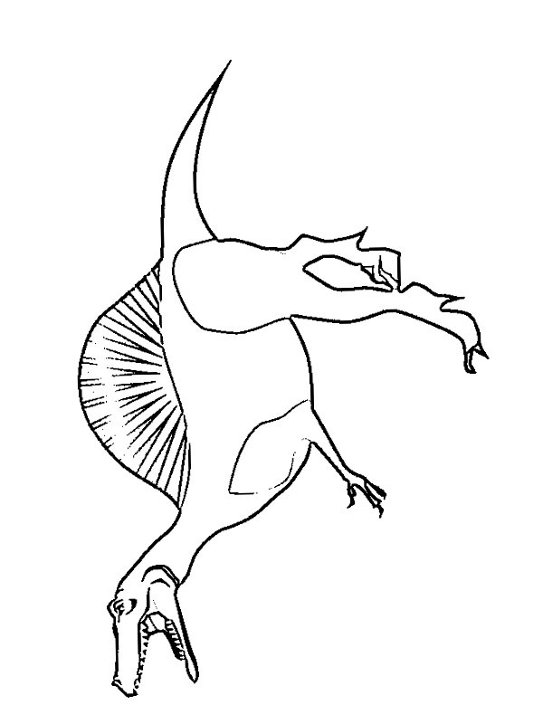 Spinosaurus Kleurplaat