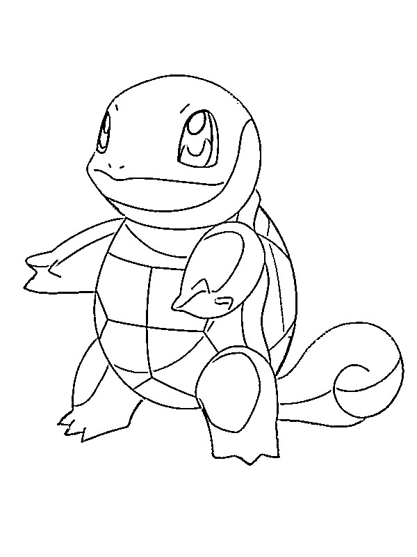 Squirtle Pokémon Kleurplaat Squirtle Pokémon Kleurplaat