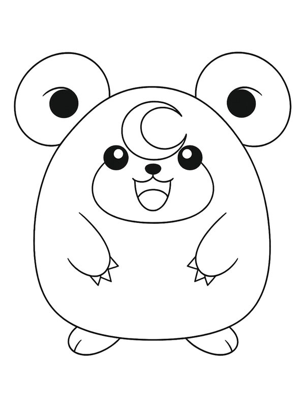 Squishmallows Pokémon kleurplaat Squishmallows Pokémon kleurplaat