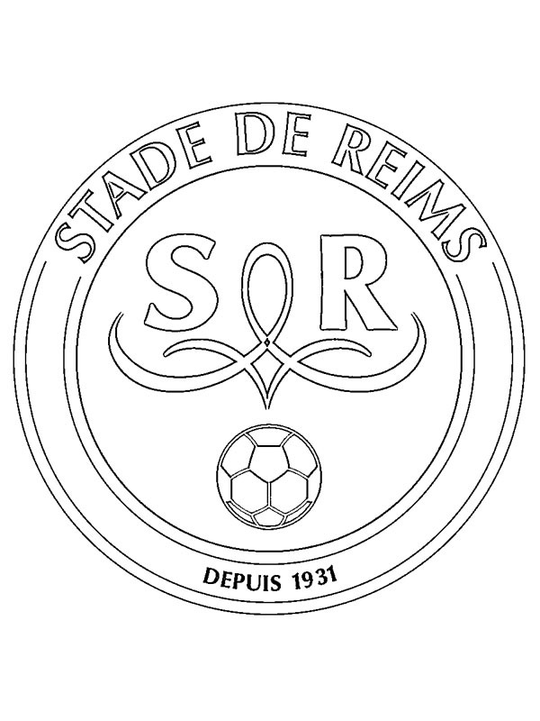 Stade de Reims kleurplaat Stade de Reims kleurplaat