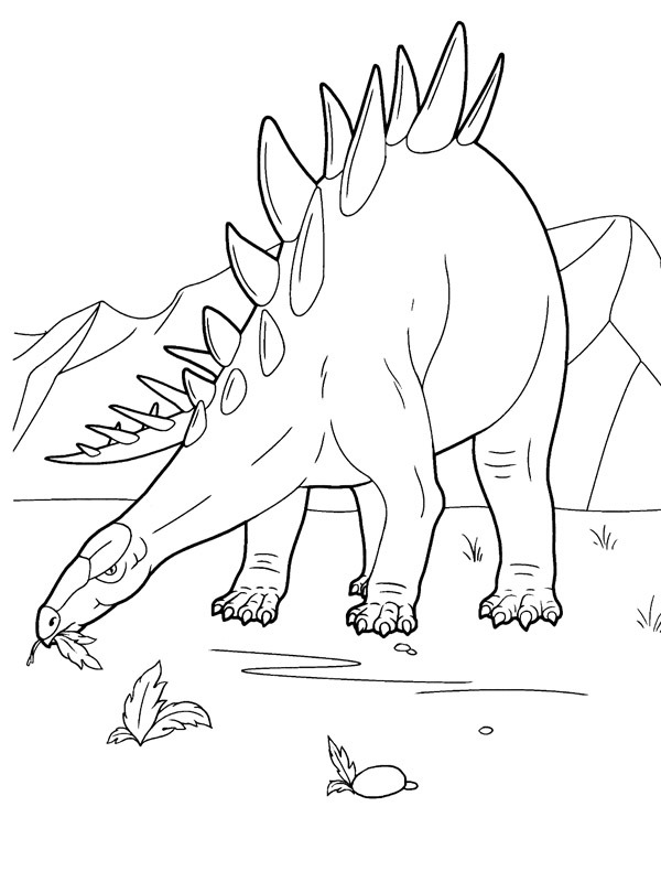 stegosaurus Kleurplaat