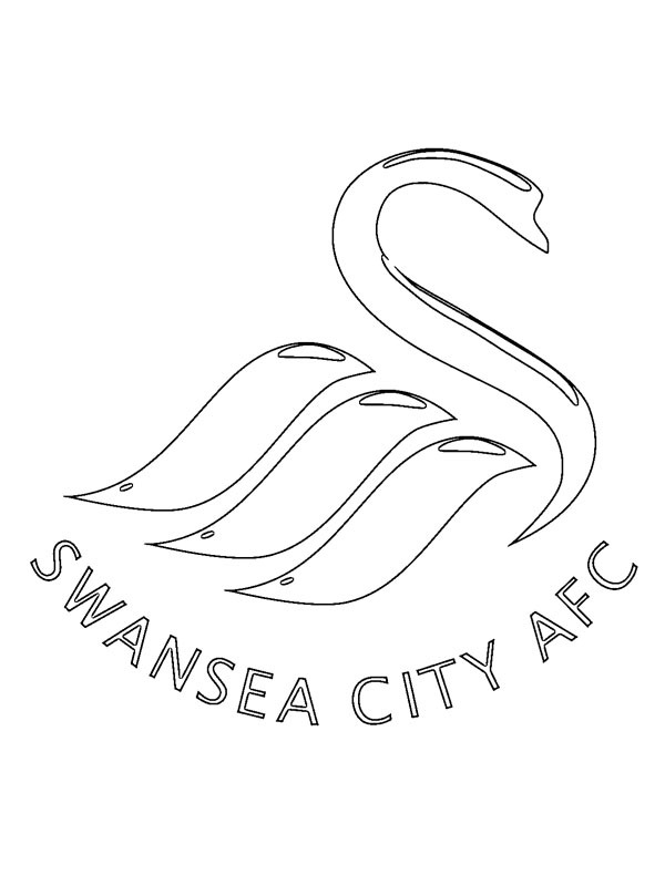Swansea City Kleurplaat
