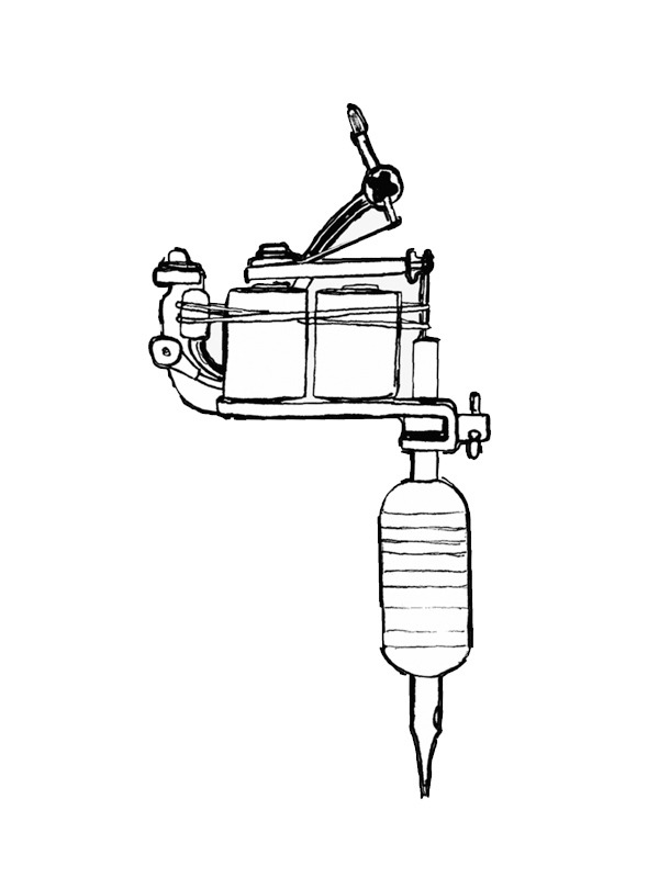 Tattoo Machine Kleurplaat Tattoo Machine Kleurplaat