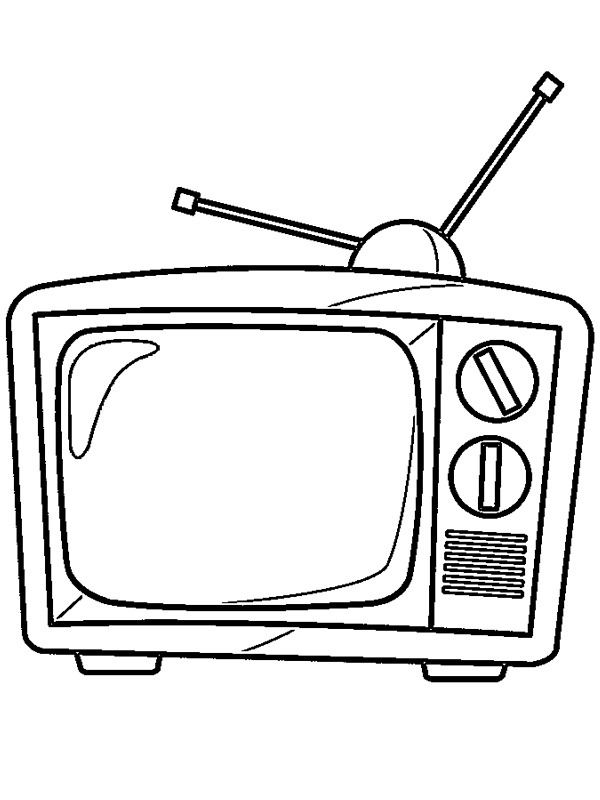 Televisie Kleurplaat