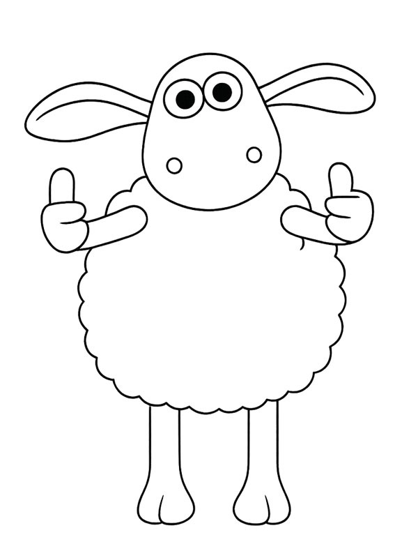Timmy (Shaun het Schaap) kleurplaat Timmy (Shaun het Schaap) kleurplaat