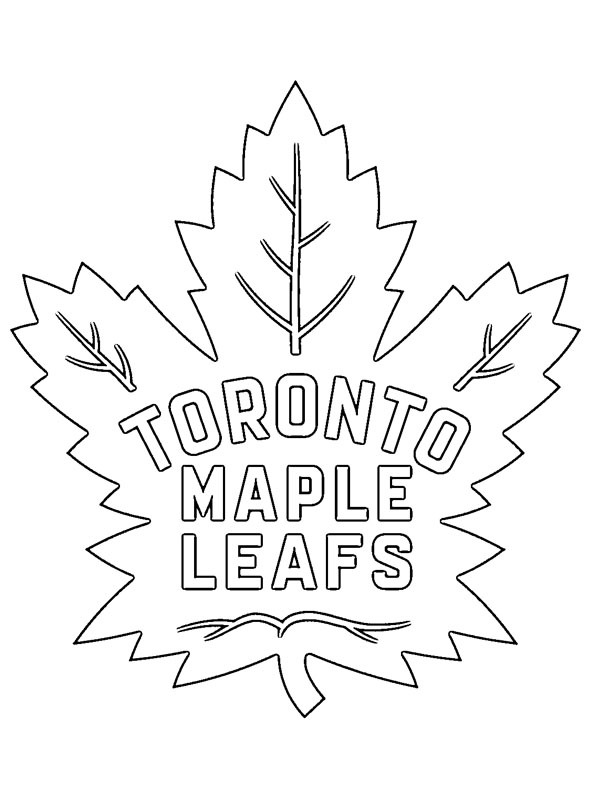 Toronto Maple Leafs Kleurplaat