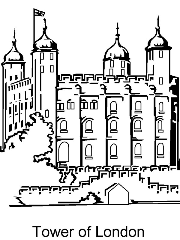 Tower of London Kleurplaat
