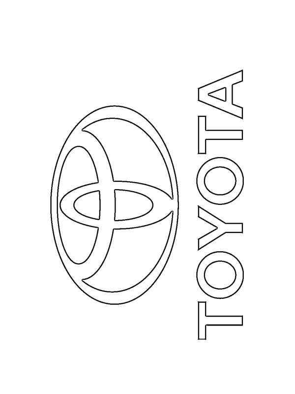 Toyota logo Kleurplaat