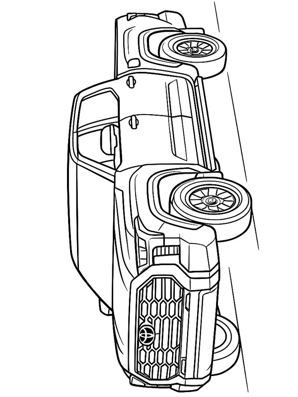 Toyota Tundra kleurplaat Toyota Tundra kleurplaat