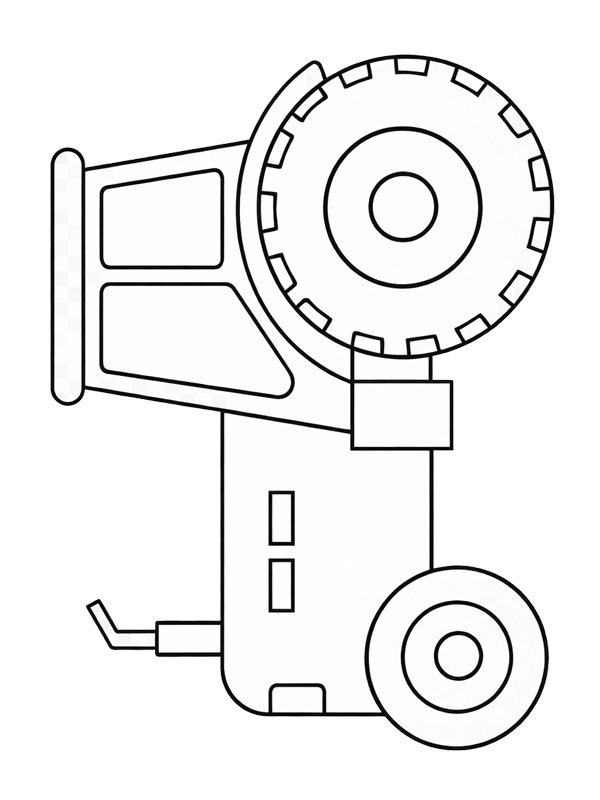 Tractor voor peuters kleurplaat Tractor voor peuters kleurplaat