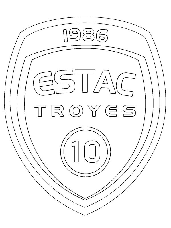 Troyes AC Kleurplaat