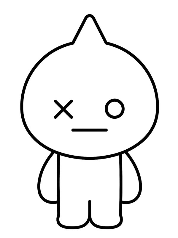 VAN (BT21) kleurplaat VAN (BT21) kleurplaat