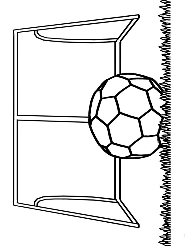 voetbalgoal Kleurplaat