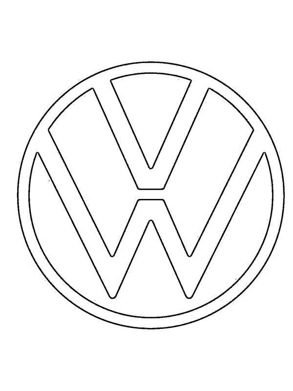 Volkswagen logo Kleurplaat