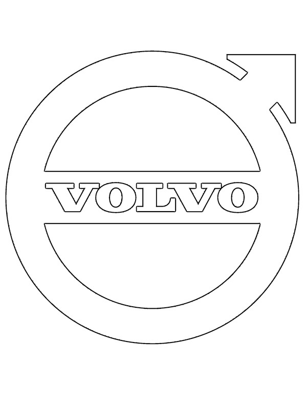 Volvo logo Kleurplaat